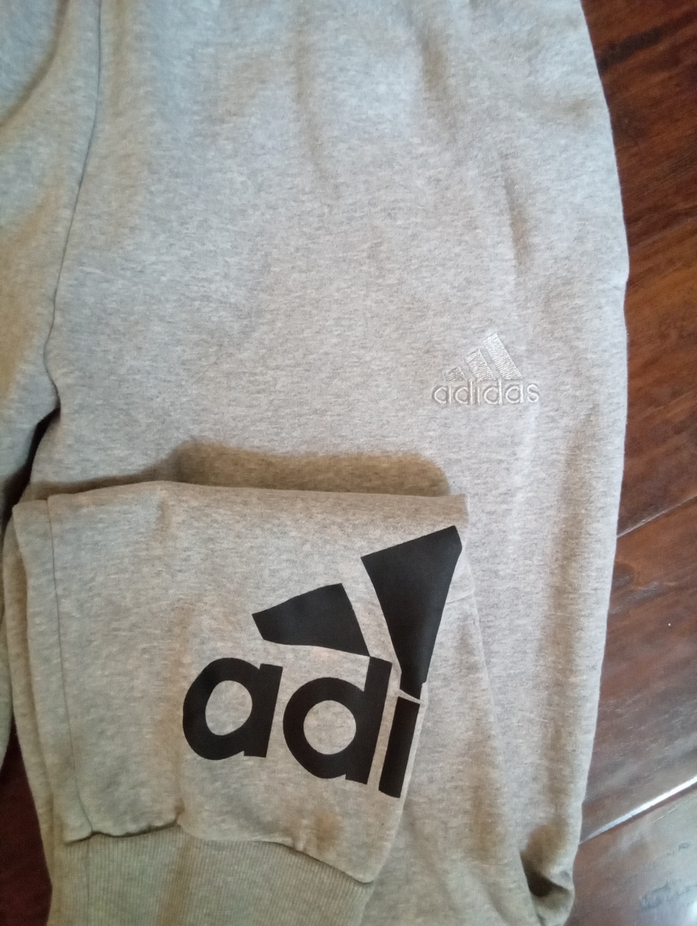 Adidas Men’s Gray Sweatpants - Casual Athletic‎ Joggers - Picture 3 of 5